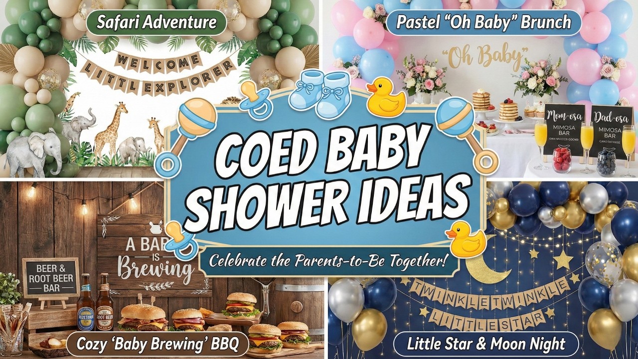 Coed Baby Shower Ideas That Both Partners Will Actually Love