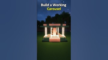 Build a Working Carousel in Minecraft 🌸 #minecraft