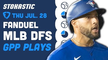 MLB DFS Picks FANDUEL Thursday 7/28/22 | Low-Owned Plays & Sneaky GPP Stacks