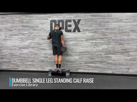 Dumbbell Single Leg Standing Calf Raise