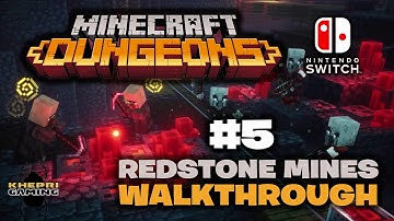 Minecraft Dungeons Walkthrough Part 5: Redstone Mines | No Commentary | Nintendo Switch