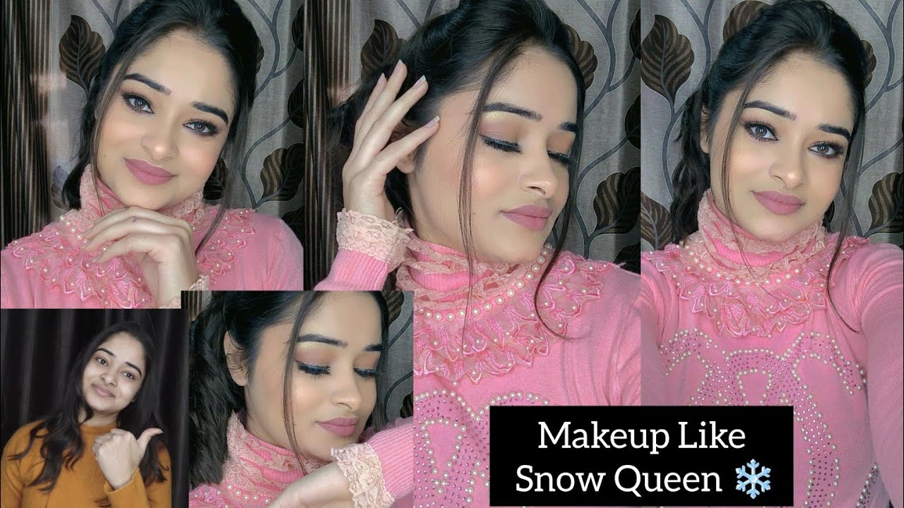 Simple and beautiful makeup look 💕like ❄️ queen | soft glam look 😍