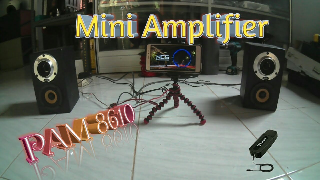 Test Mini Amplifier Class D PAM8610 2X15W