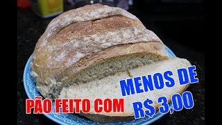 PÃO SEM SOVAR – GASTANDO APENAS R$ 3,00 - FÁCIL- CROCANTE E MACIO – RECEITAS DO NANDO