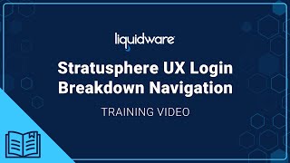 Training: Stratusphere UX Login Breakdown Navigation