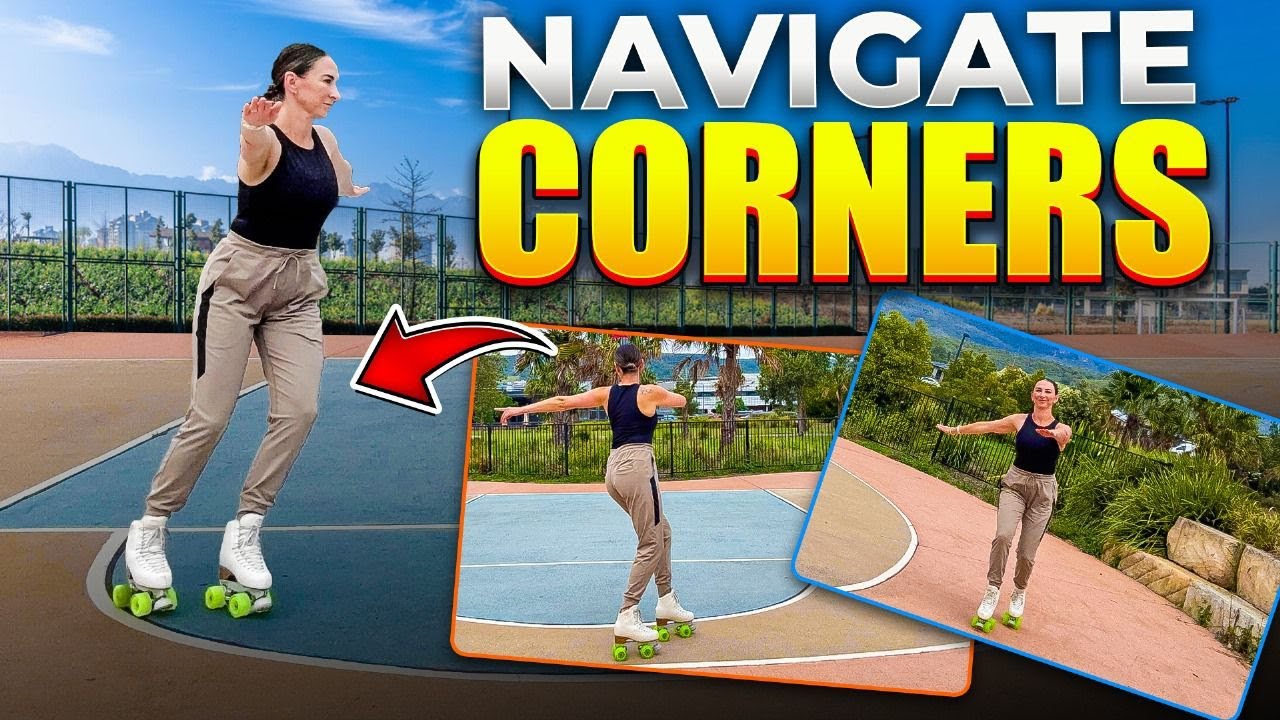 Как повернуть на роликовых коньках