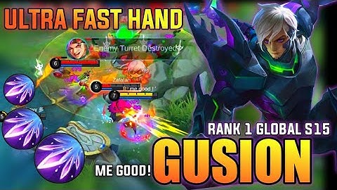 Top 1 Global S15 Gusion Insane Dagger Speed Kills! | Gusion Gameplay By me Good! | MOBILE LEGENDS ✓