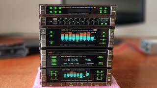 AV9-93カーステレオ Carrozzeria Pioneer KPX-888 PİONEER KPX-888 CDX-2 EQ-400 EQ-220 GEX-550 VİNTAGE 80s SET MADE