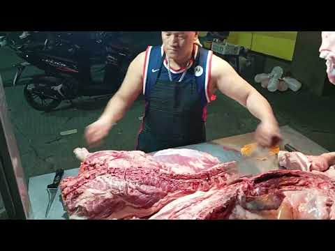 pork DEBONING #viral #deboning #pork #fresh