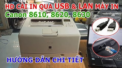 Lỗi cài driver máy in canon lpb bằng usb