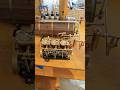⚙️ Amazing Mini Steam Engine Model | Full Brass &amp; Wooden Build 🛠️ #001 #shortvideo #shorts