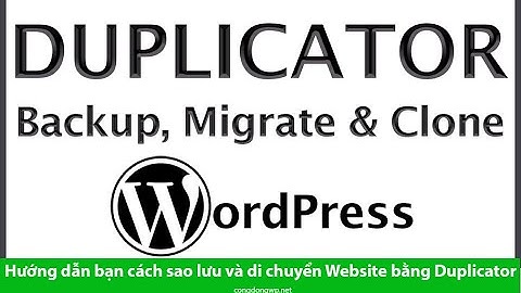Hướng dẫn bạn cách sao lưu và di chuyển Website bằng cách sử dụng Duplicator Pro