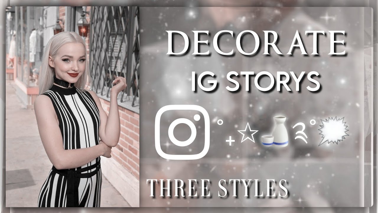 How to decorate Instagram story Three different styles YouTube