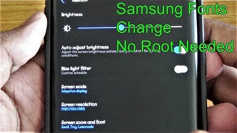 Install Fonts || Samsung || No Root Needed