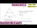 Practice Set 1.2 Class 10th Maths Part 2 | Que. No 4, 5 class 10th maths geometry practice set 1.2