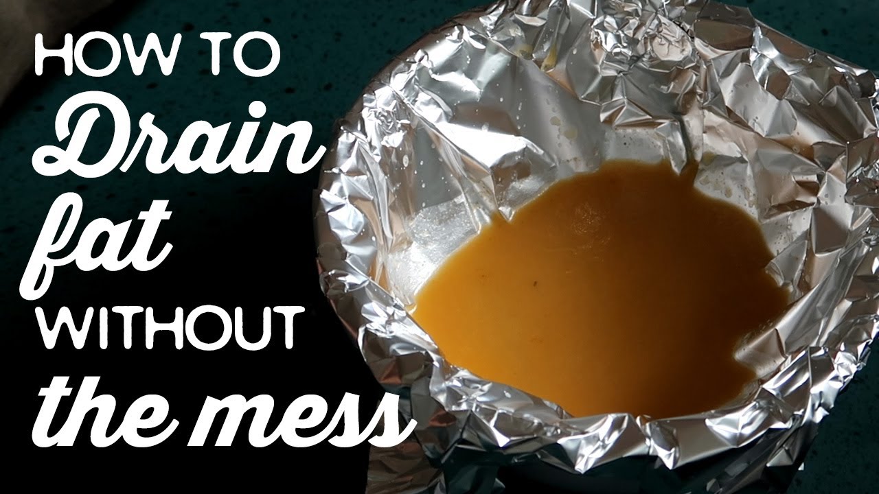 Quick Tip: Drain Fat Without the Mess | A Thousand Words - YouTube