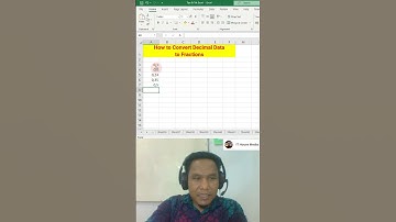 ⭕ Konversi Data Desimal Menjadi Pecahan Pada Microsoft Excel #shorts #shortsvideo #excel
