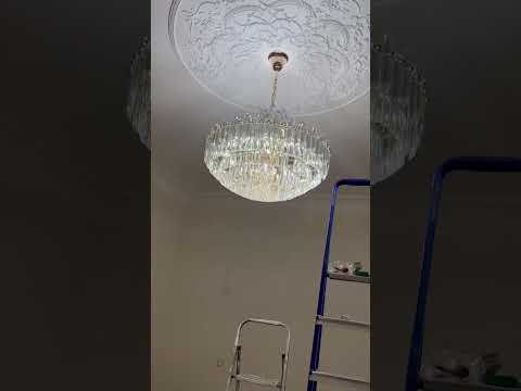 Сборка и установка люстра