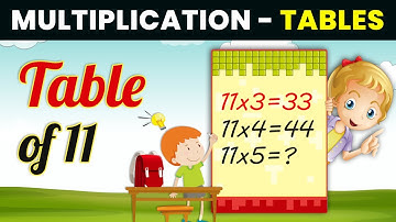 Multiplication Table of Eleven 11 x 1 = 11 | Multiplication Table of 11 for Kids | 2024-25