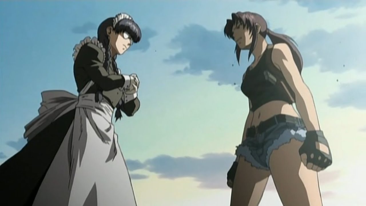 BLACK LAGOON 10話 レヴィ VS ロベルタ - YouTube