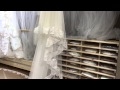 ウエディングベール レース縁取り フロント60cm サイド65cm リア400cm