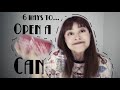 缶の開け方、タイプ別。6 Ways To Open A Can
