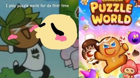I play cookie run puzzle world for the first time!