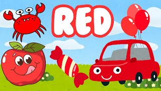 Learning the Color Red | Preschool & Kindergarten