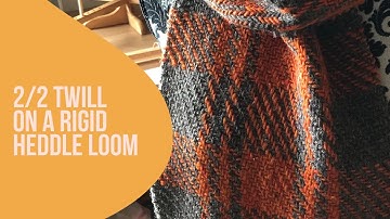 2/2 twill on a rigid heddle loom || 3 heddle adventures