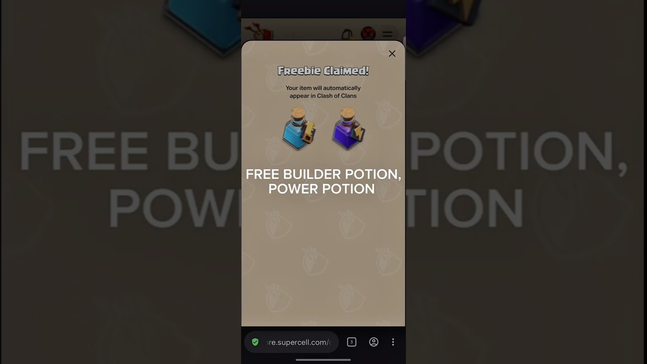 How to Get a Free Builder & Power Potion!  