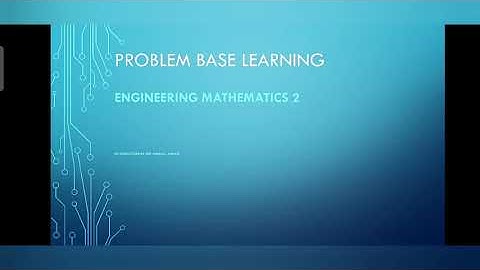PBL Engineering math II video