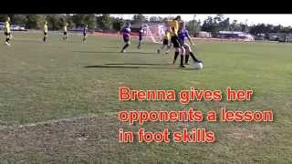 Brenna Gives Foot Skills Lessons