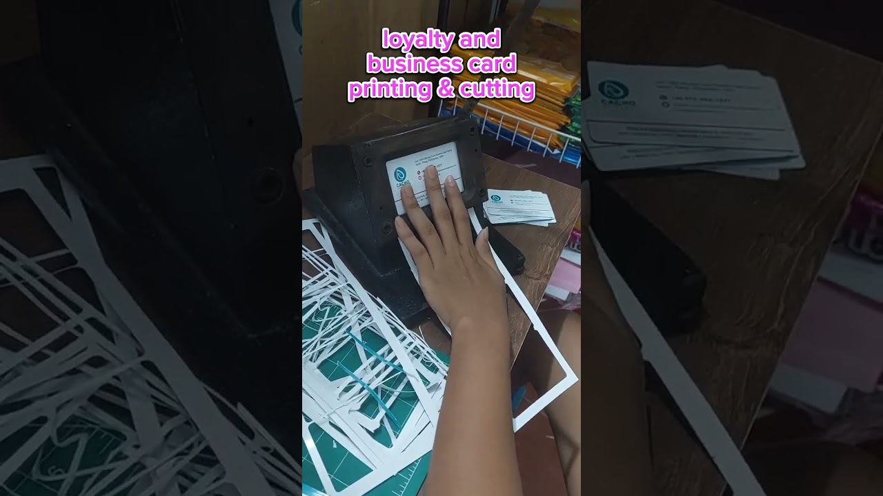 loyalty card and business cut printing and cutting using PVC cutter