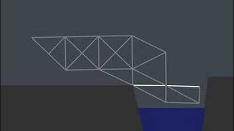 Bridge Building Game Level 15