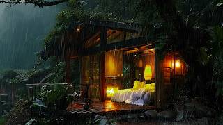 Sleep Inside a Costa Rica Rain Cabin – Smooth Tropical Rain (3 Hours, Black Screen) screenshot 2
