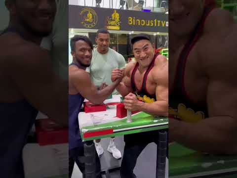 ARMWRESTLING TRANSFORMATION FT AKIMBO & CHUL SOON #gym #armwrestling #shorts