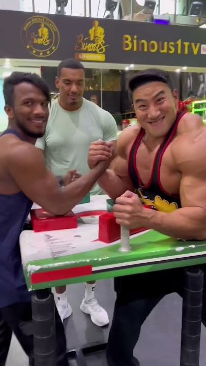 ARMWRESTLING TRANSFORMATION FT AKIMBO & CHUL SOON #gym #armwrestling #shorts