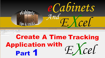 Making a Time Tracking Application in excel 1