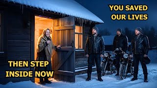 Elderly Widow Shelters 20 Freezing Bikers, Next Morning 1000 Hells Angels Stops Outside Her Door