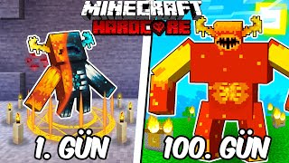 Hardcore Minecraft'ta LAV WARDEN'ı Olarak 100 Gün Geçirmemin Hikayesi...