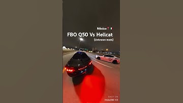 Q50 vs Hellcat in Mexico.               #q50 #hellcat #turbo #racing #infiniti #supercharged #car