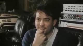 The Cure's Robert Smith interview in the studio, 1987, Belgium