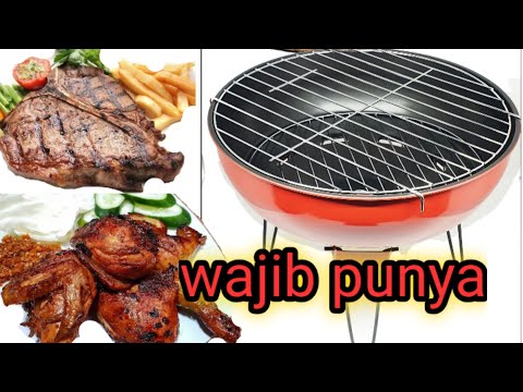 Pemanggang murah , gak perlu gas, irit arang. buat ke pantai dan kemah, MASTRO GRILL 38CM,