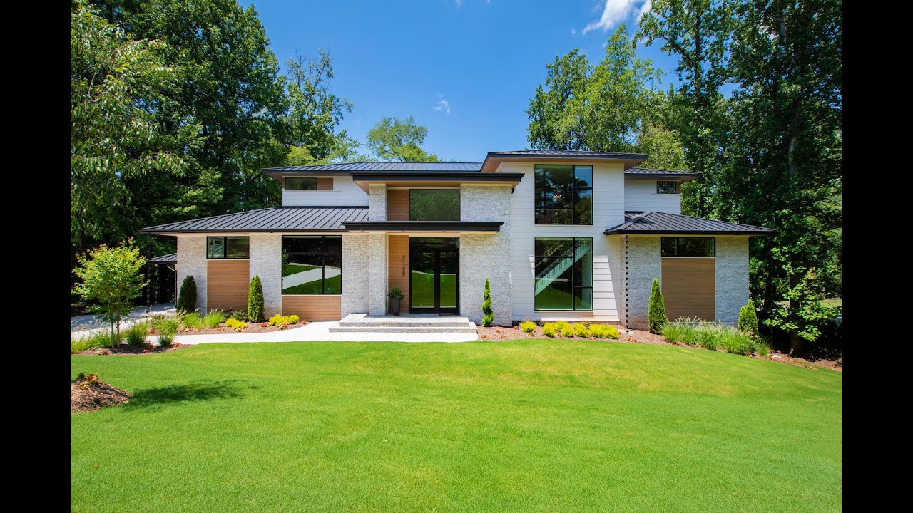 Modern Home Raleigh Raleigh Luxury Contemporary Modern Home | 7145 North Ridge Dr. - YouTube