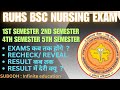 RUHS BSCNURSING EXAMS कब तक होंगे ? Reveal  Recheck का Result कब आयेगा ? Exams मे देरी क्यों ? #exam