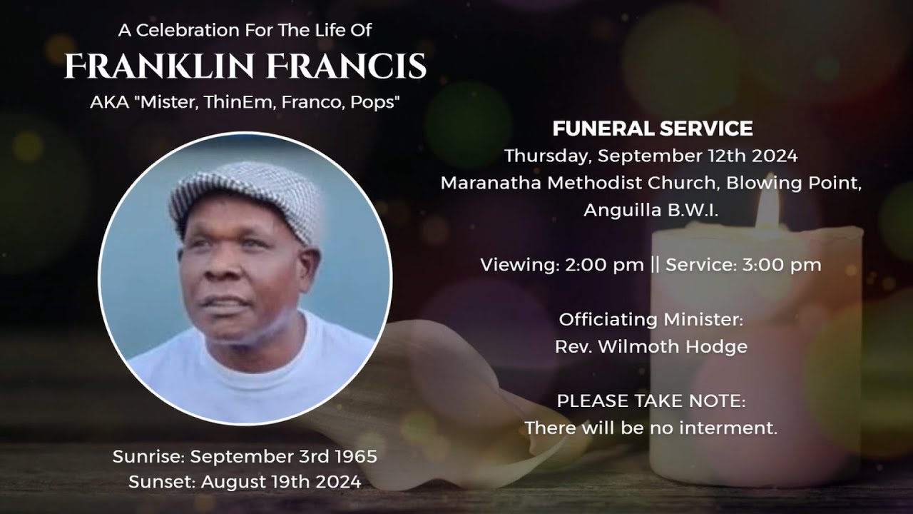 A Thanksgiving Service For The Life Of Franklin Francis || September
