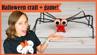 FUN Halloween Craft and Party Game—Pipe Cleaner Spider Game! screenshot 4
