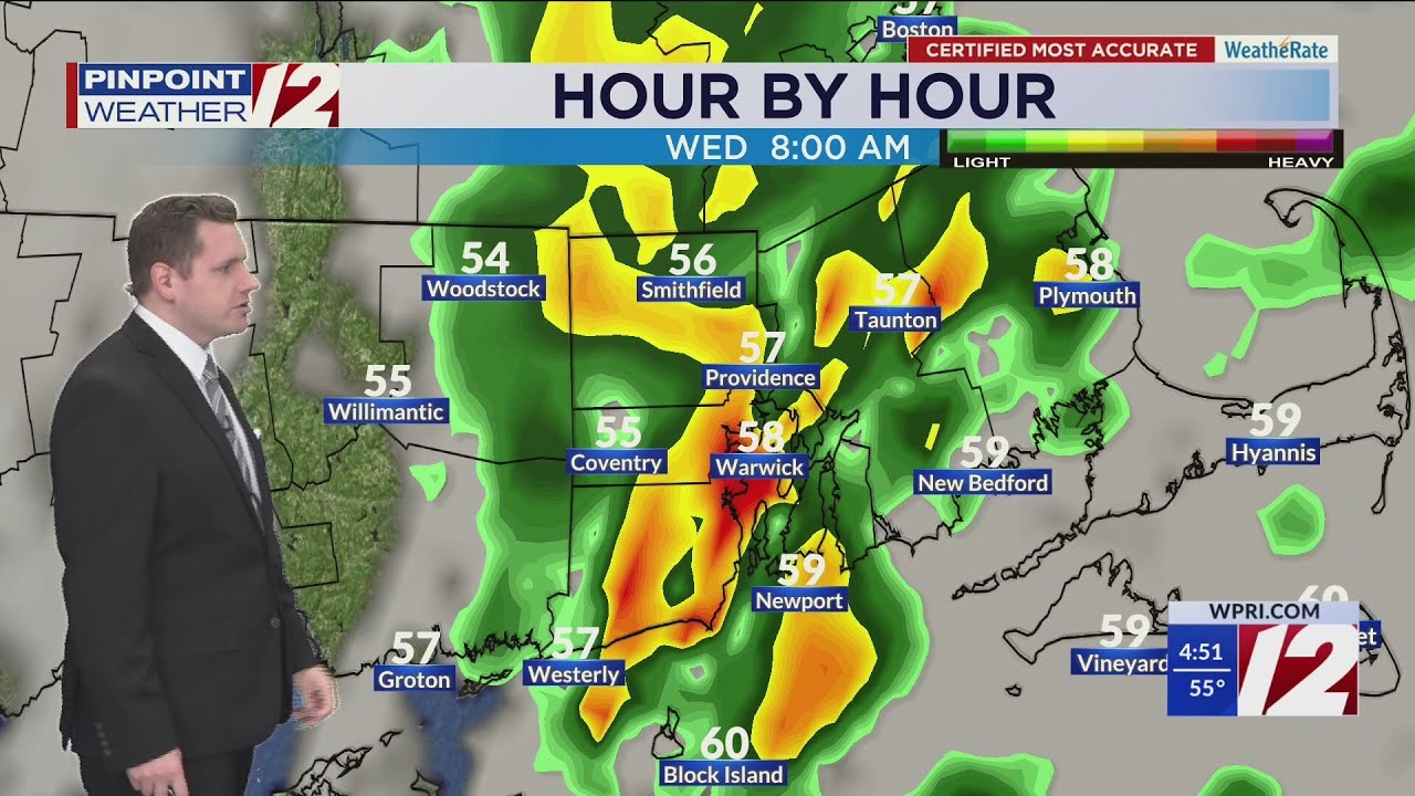 WPRI 12 Weather Forecast 10/22/25: Rain Early Then Drier; Cooling Trend ...