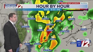 WPRI 12 Weather Forecast 10\/22\/25: Rain Early Then Drier; Cooling Trend Ahead