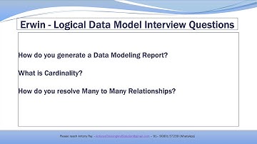Erwin Data Modeling Interview Questions - Part 1
